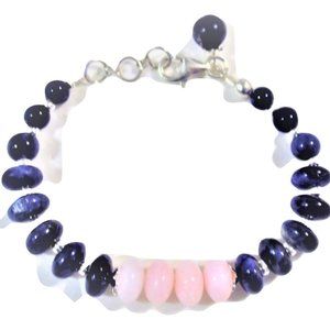 Lapiz Lazuli and Rose Quartz Bracelet